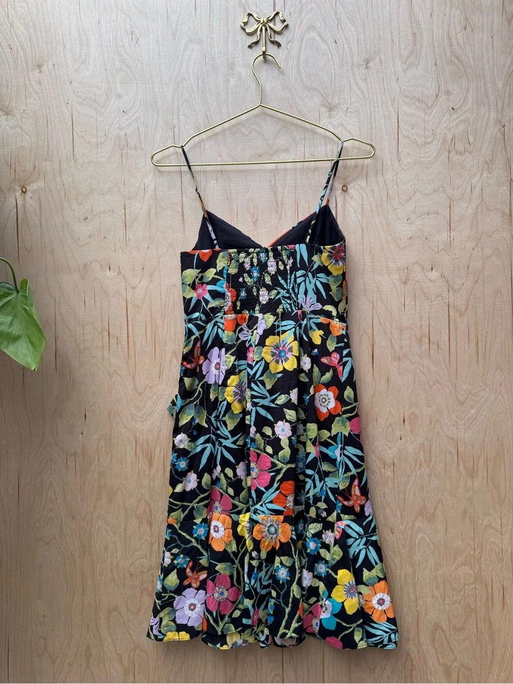 J CREW Ruffle Dress Liberty Pavilion Black Floral 2